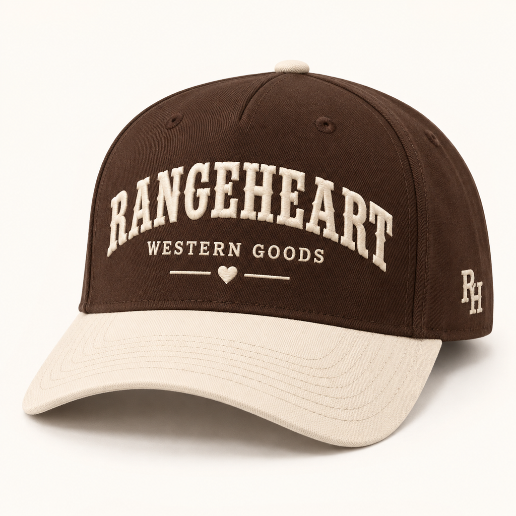 Western Goods cap in Espresso / cream