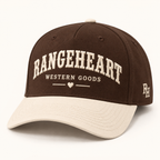 Western Goods cap in Espresso / cream