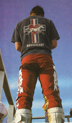 Close view of the Cross Heart tee back artwork
