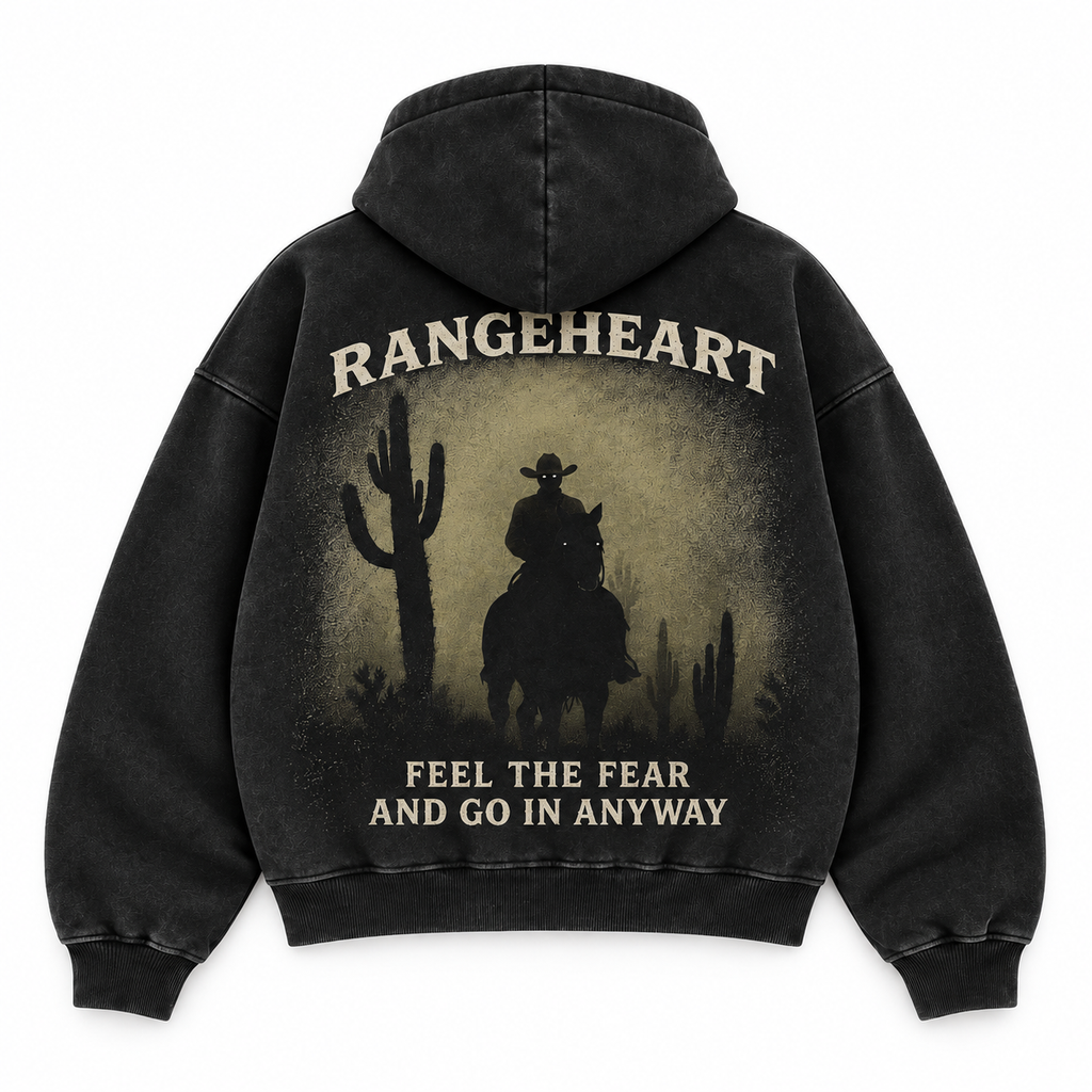 RANGEHEART feel the fear black — back view on white background