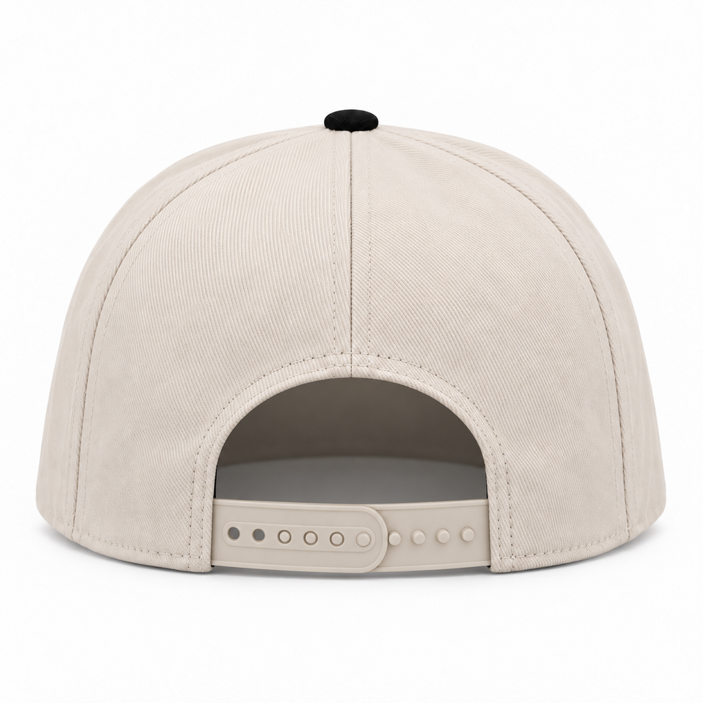 RANGEHEART Cream / Black cap — rear view