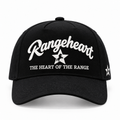 RANGEHEART All Black cap — front view