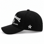 RANGEHEART All Black cap — side view