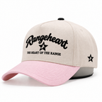 RANGEHEART Cream / pink cap — three-quarter view