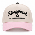 RANGEHEART Cream / Pink cap — front view
