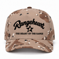 RANGEHEART Desert Camo cap — front view