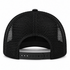 RANGEHEART Black mesh trucker cap — rear view
