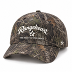RANGEHEART Woodland runner cap — three-quarter view