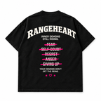 RANGEHEART still riding black — back view on white background