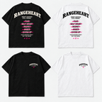 Front and back views of the Still Riding Boxy Tee in black and white