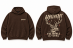 RANGEHEART The World Is Yours Boxy Hoodie — approved front and back design