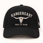 Free to Roam Cap in Black / cream — front view