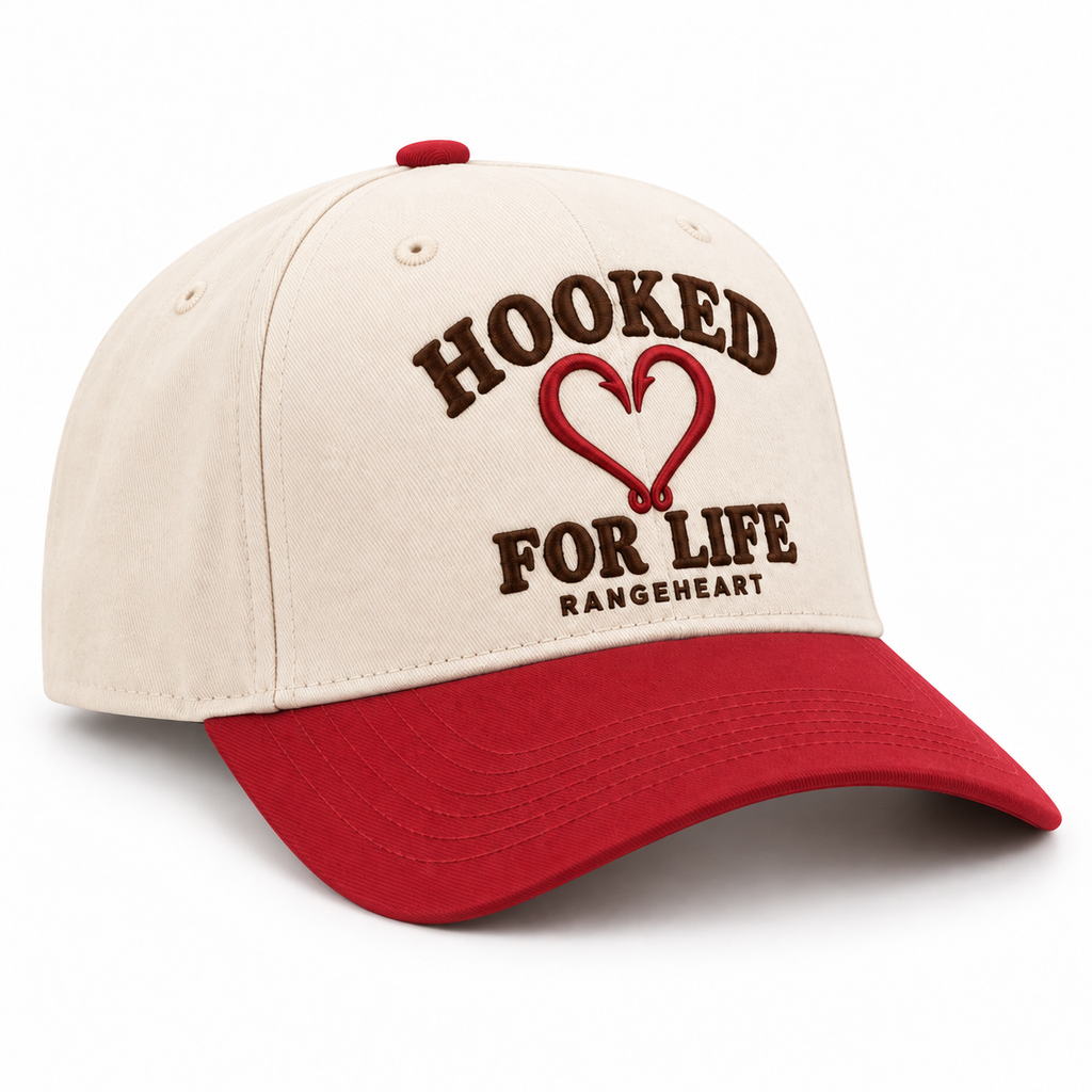 Hooked for Life Cap — right three-quarter view
