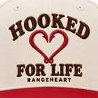 Hooked for Life Cap — embroidery detail
