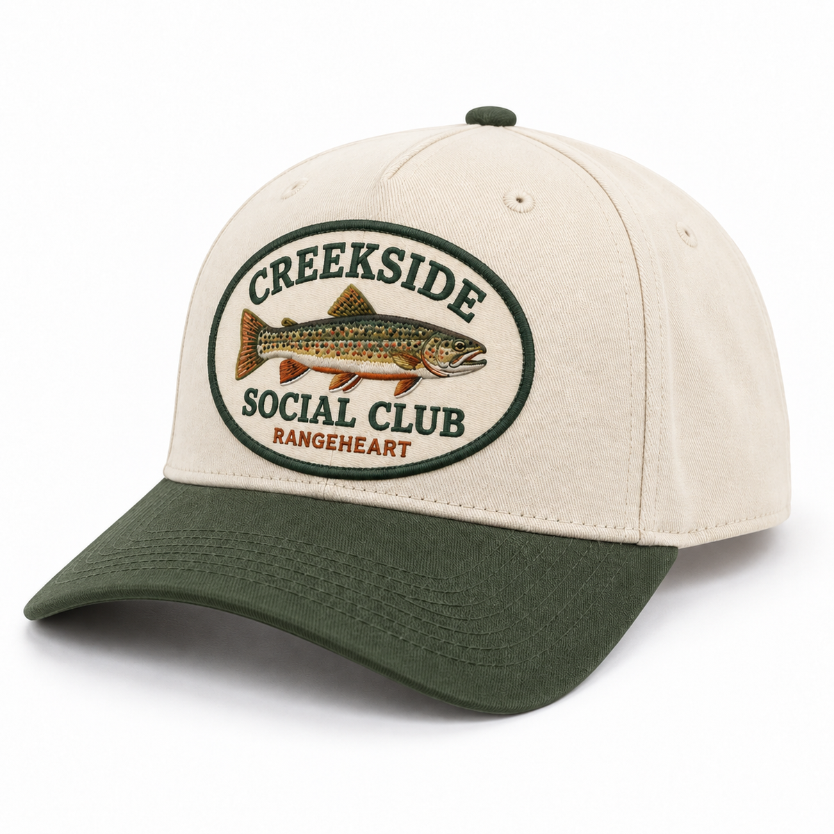 Creekside Social Club Cap — left three-quarter view
