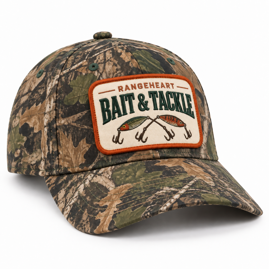 Bait & Tackle Cap — right three-quarter view