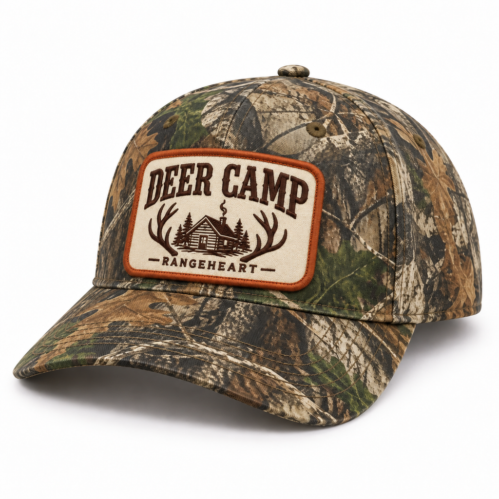 Deer Camp Cap — left three-quarter view