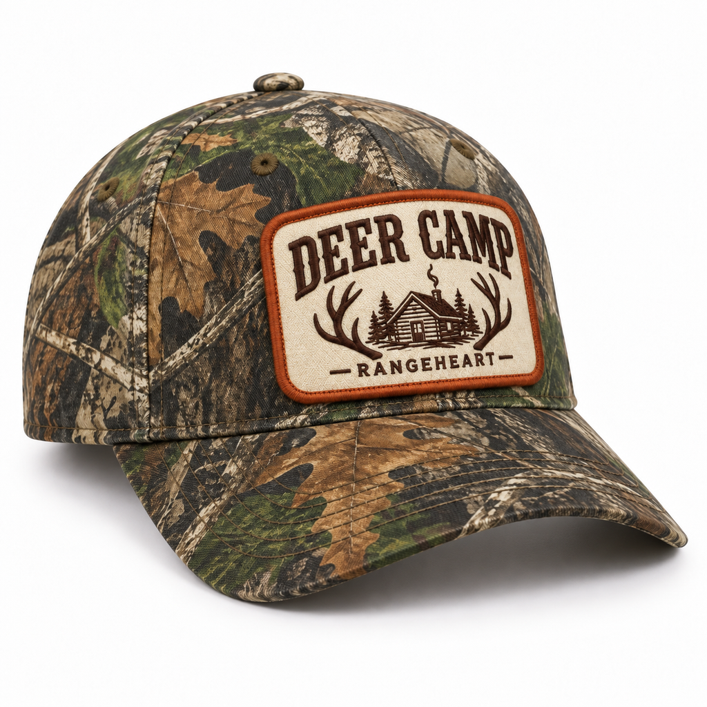Deer Camp Cap — right three-quarter view