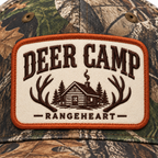 Deer Camp Cap — embroidery detail