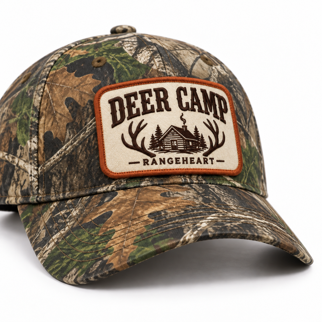 Deer Camp Cap — brim and crown detail