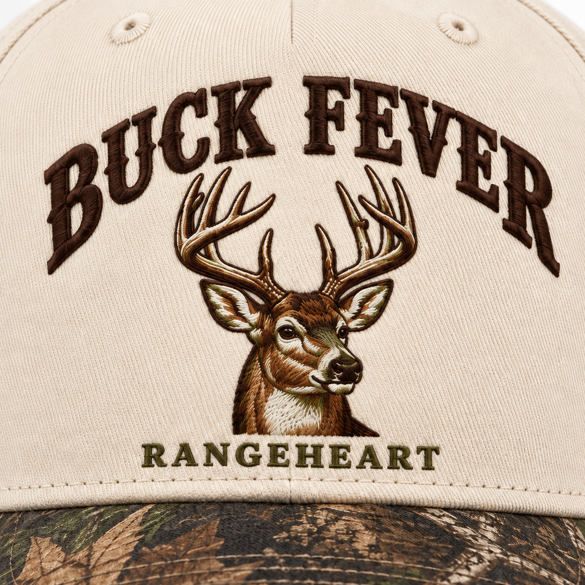 Buck Fever Cap — embroidery detail