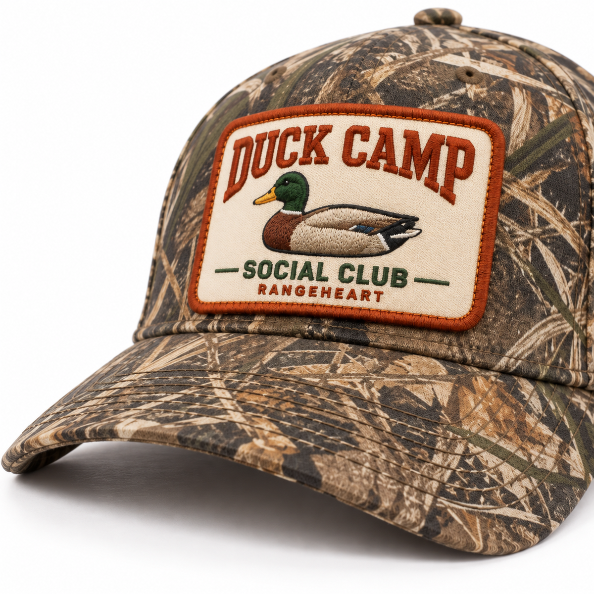 Duck Camp Social Club Cap — brim and crown detail