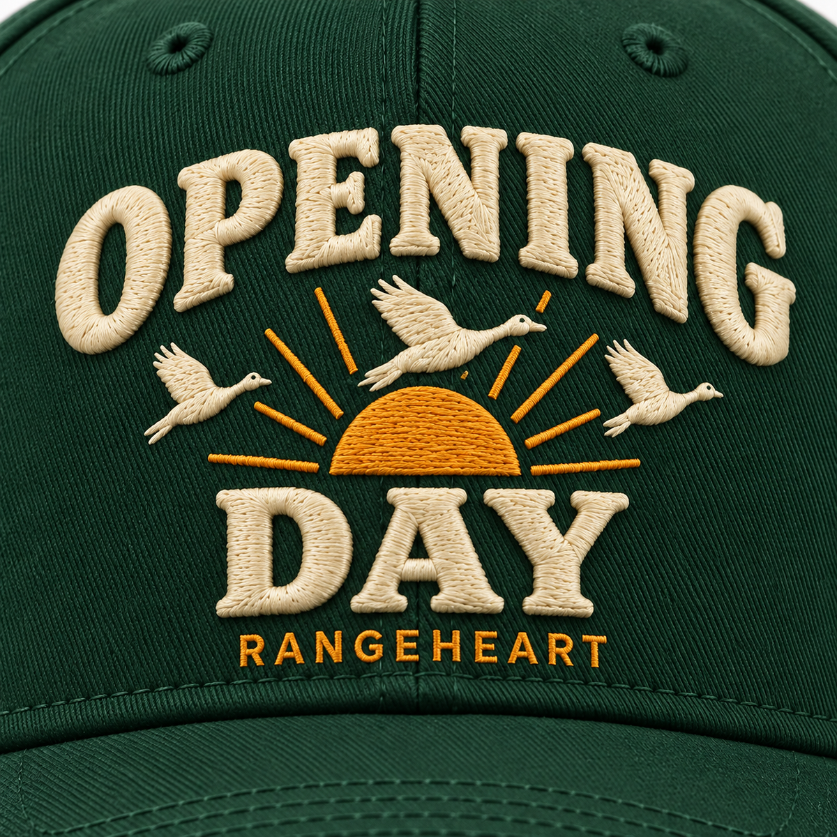 Opening Day Cap — embroidery detail
