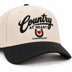 Country at Heart Cap — brim and crown detail