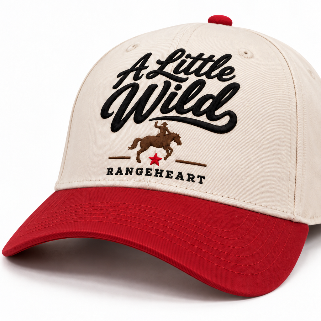 A Little Wild Cap — brim and crown detail