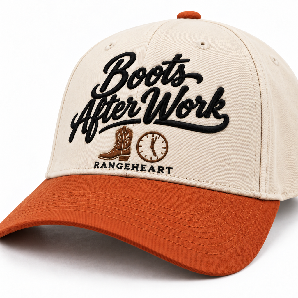Boots After Work Cap — brim and crown detail