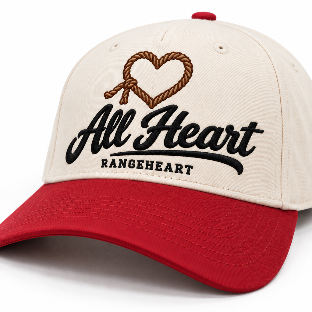 All Heart Cap — brim and crown detail