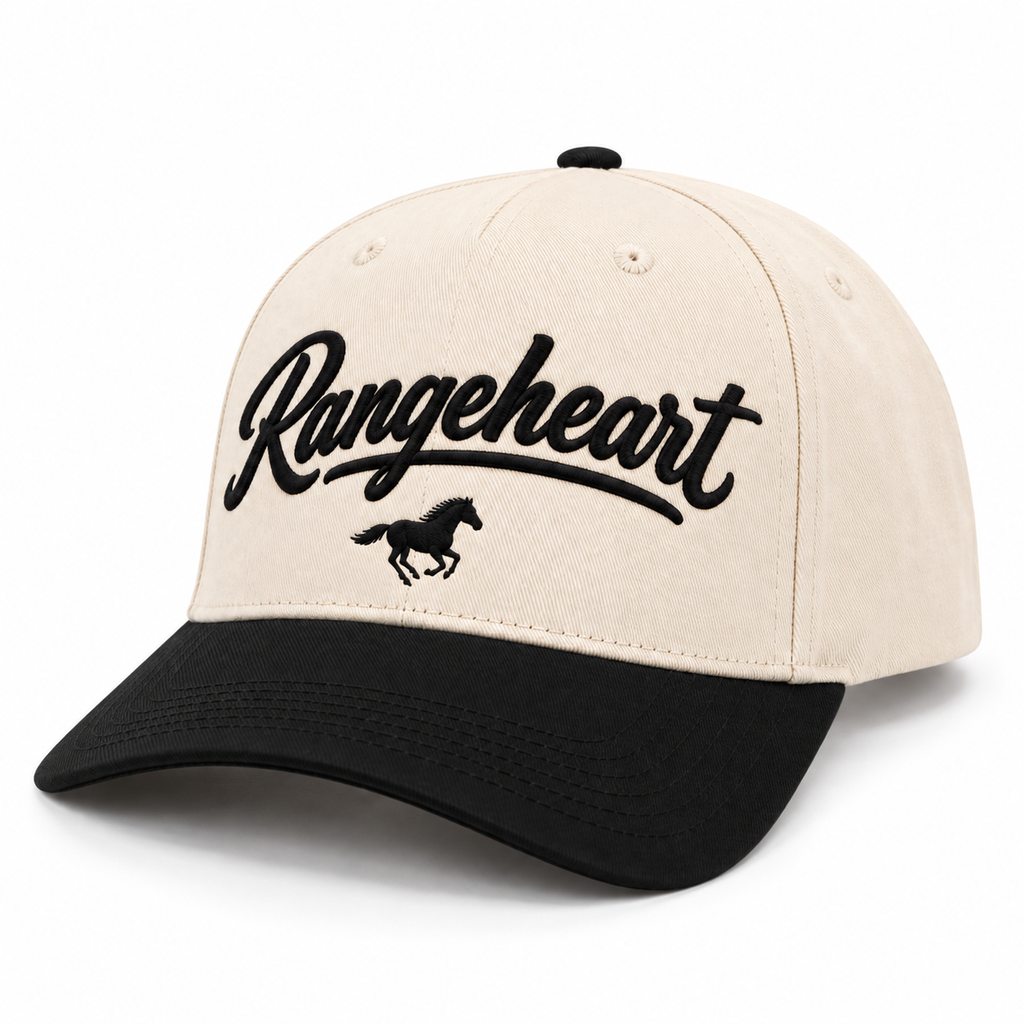 Rangeheart Horse Cap — left three-quarter studio view