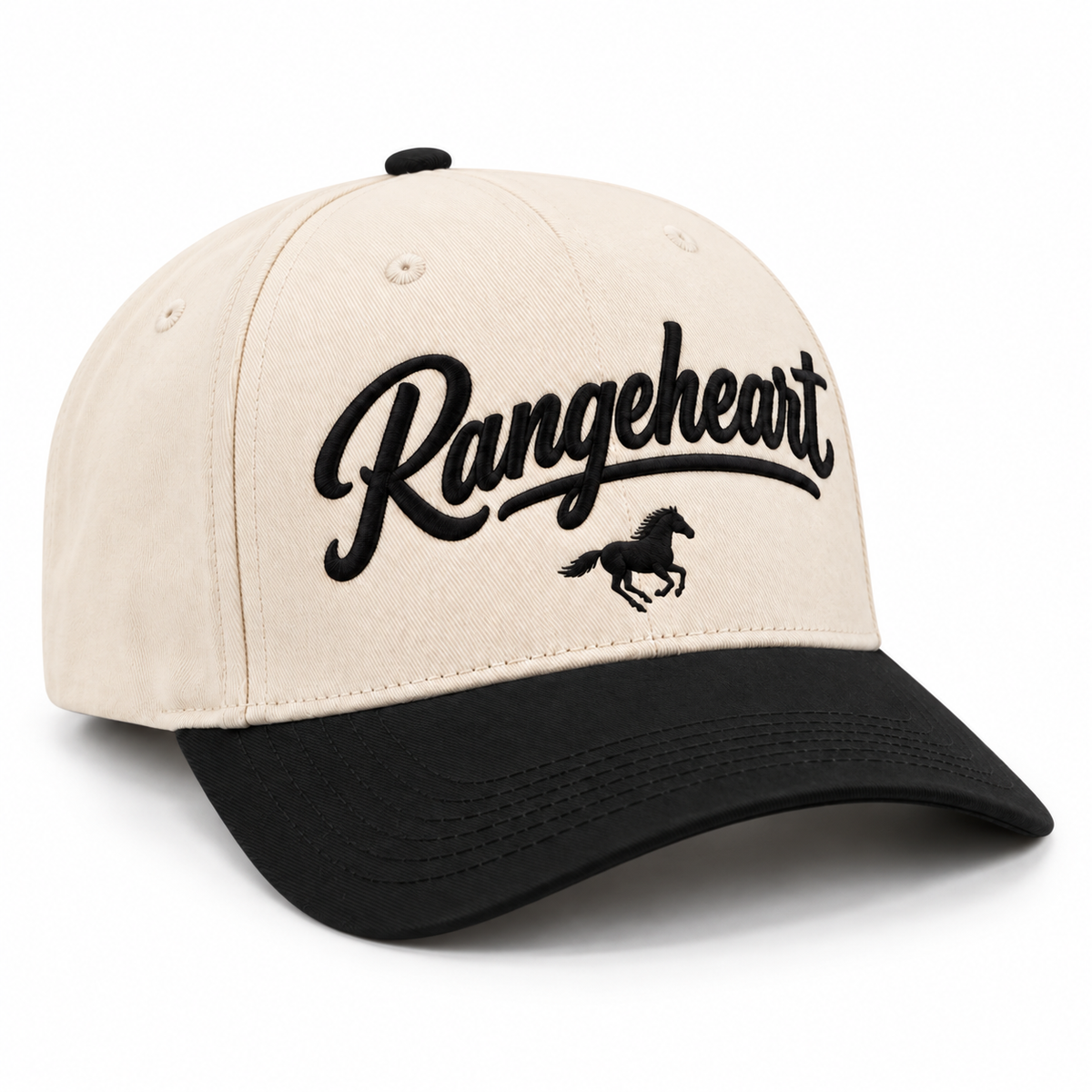 Rangeheart Horse Cap — right three-quarter studio view