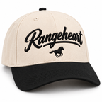 Rangeheart Horse Cap — brim and crown detail in the studio